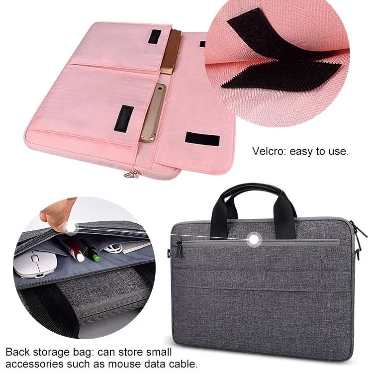 13.3 Inch Laptop Handheld Briefcase Storage Bag - no Shoulder Strap
