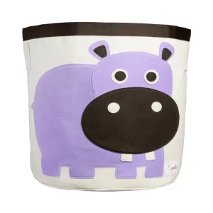 3 Sprouts Purple Hippo Storage Bin