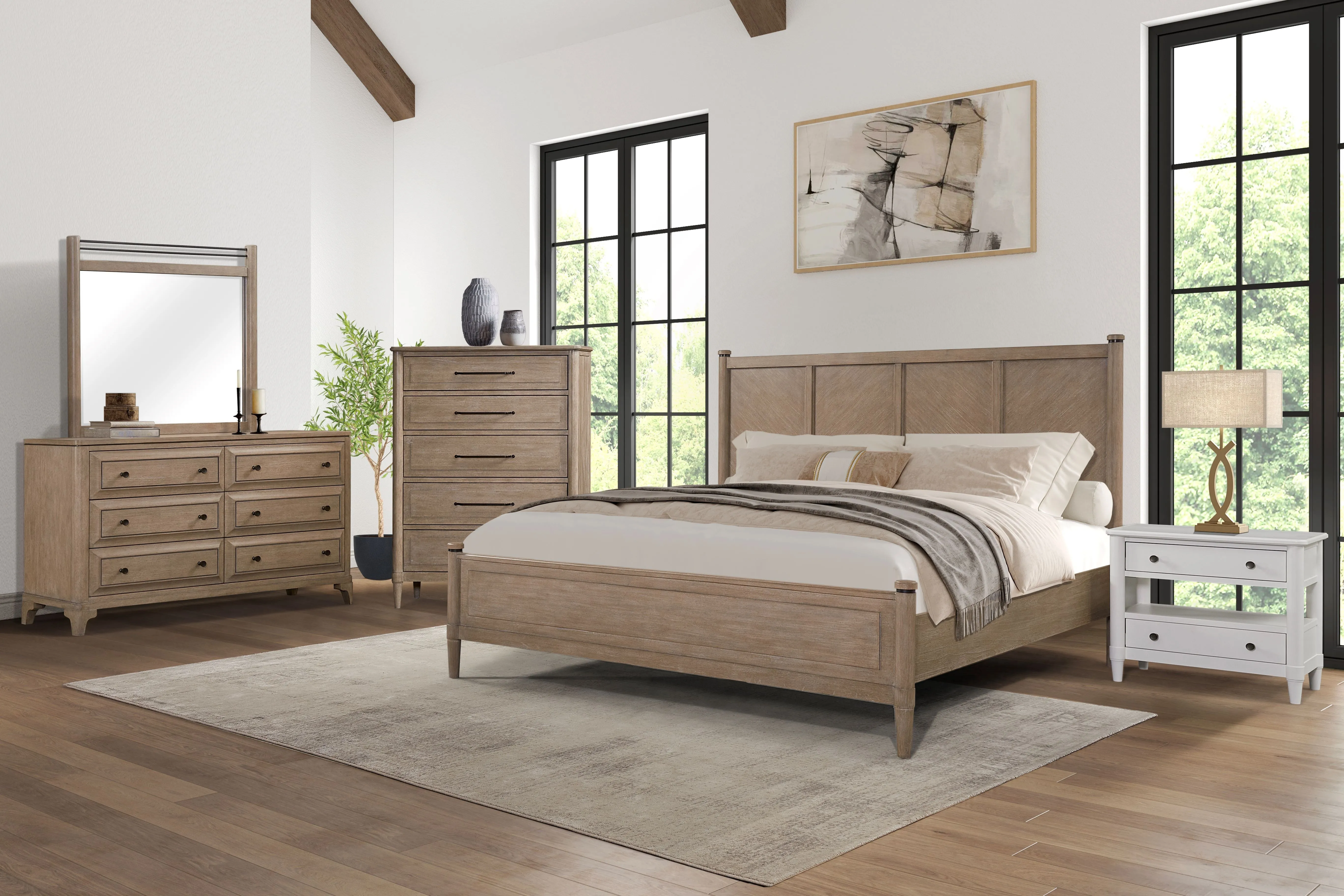 5 Drawer Chest - Sand by Couch.com