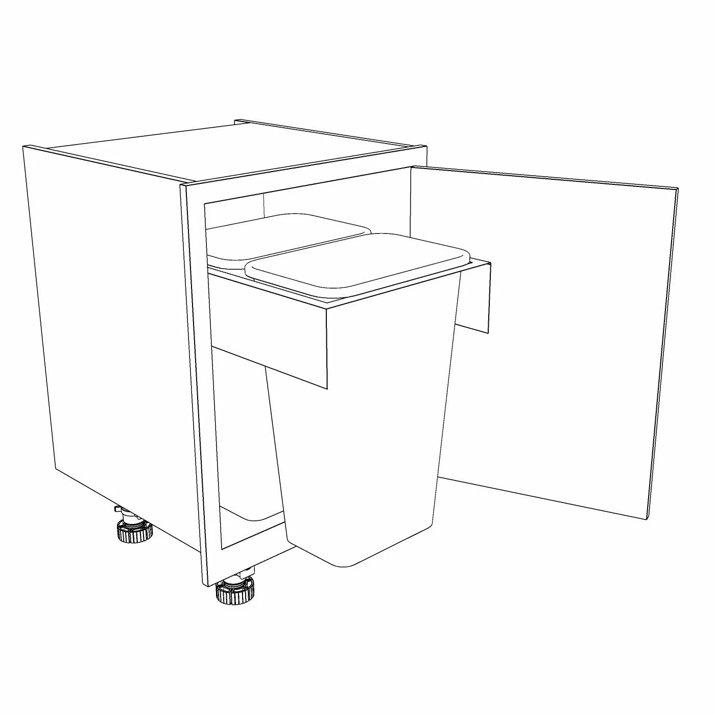 64L Bin Cabinet