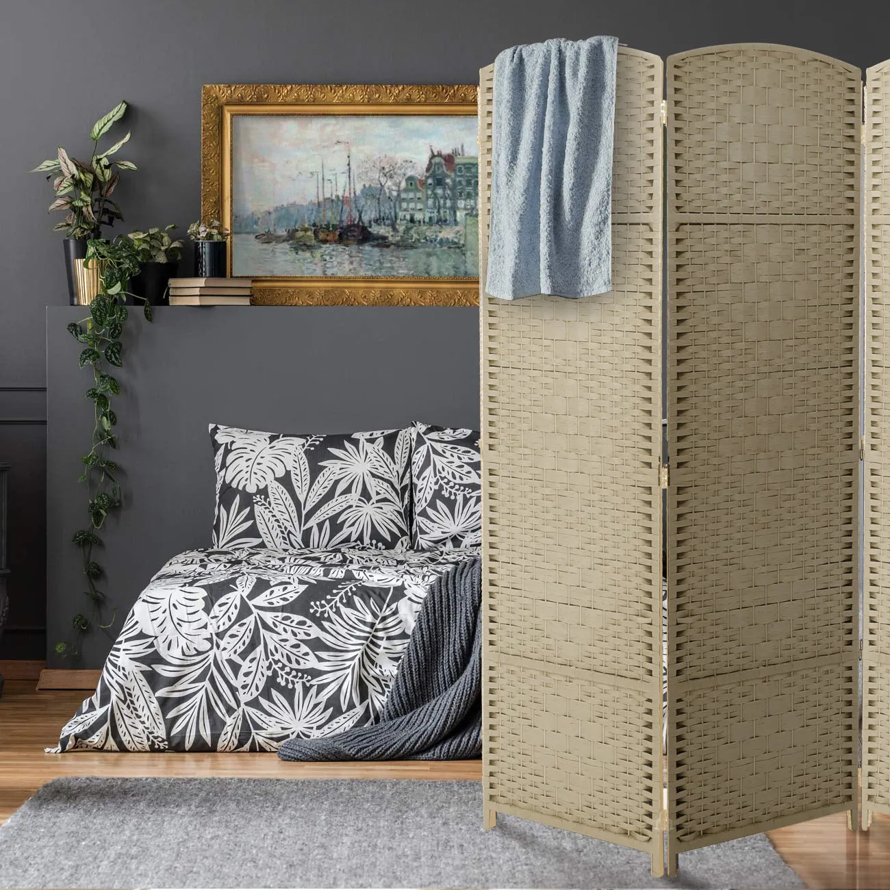 8 Panel Room Divider (Double Hinged)