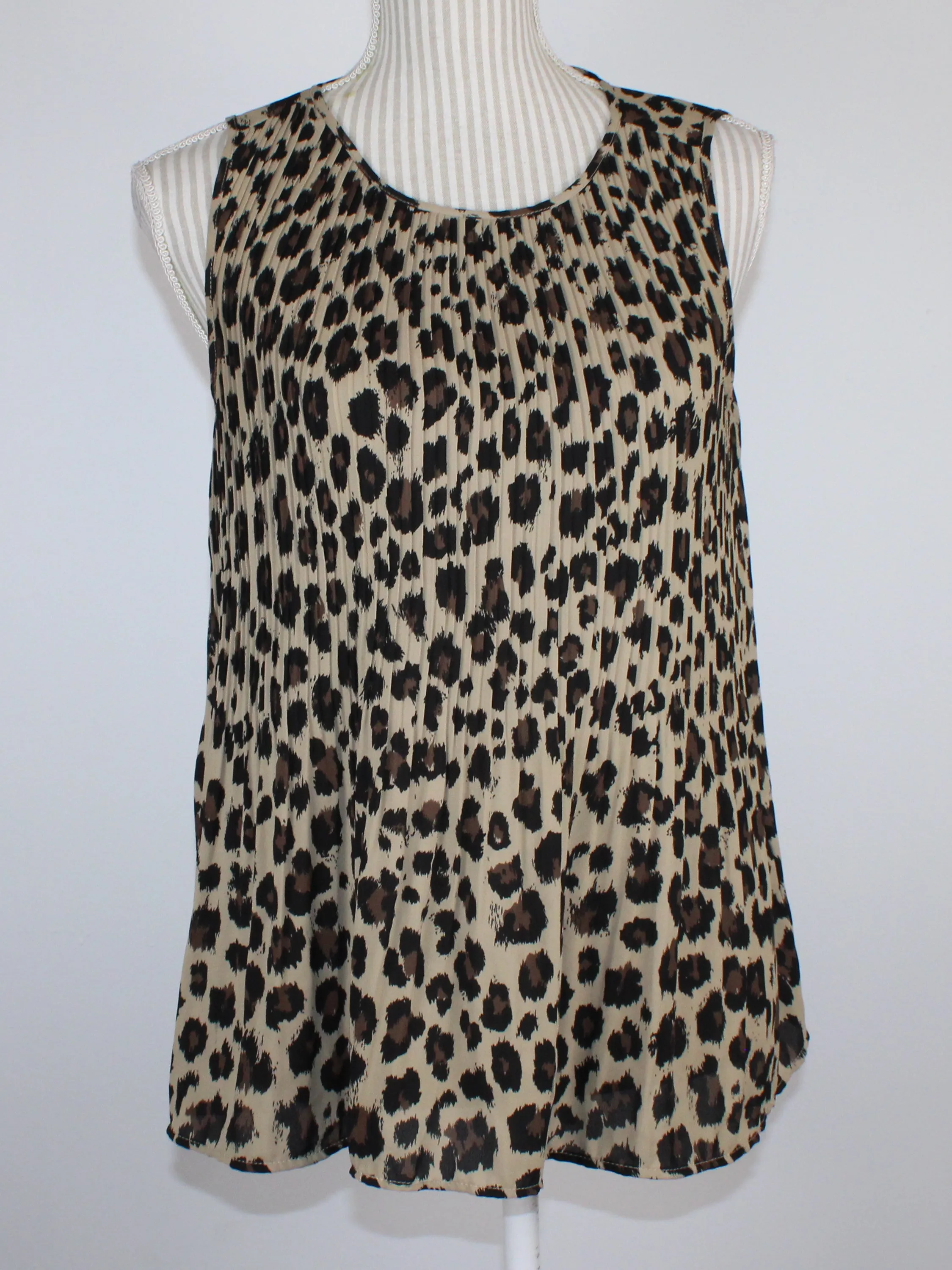 ALFRED SUNG ANIMAL PRINT TANK LADIES SMALL PRE-LOVED