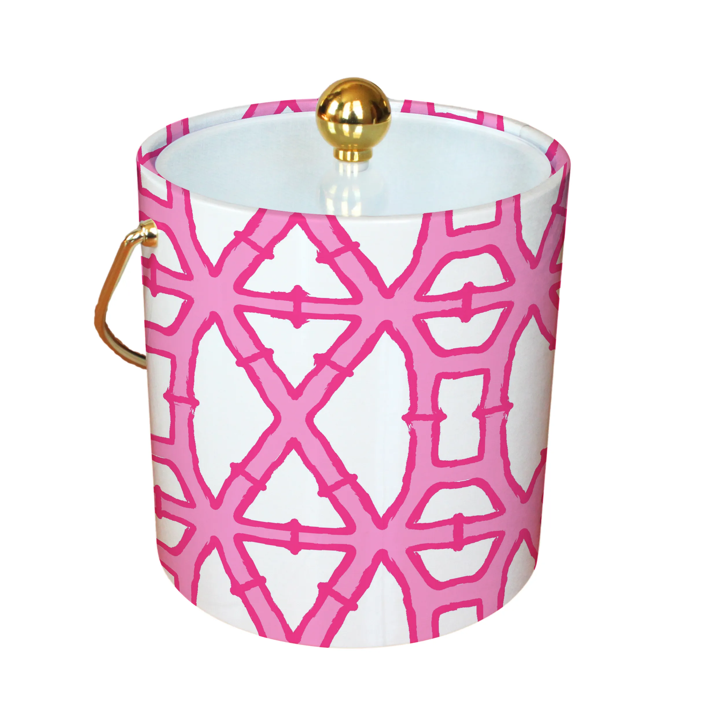 Bamboo Ice Bucket (Pink)
