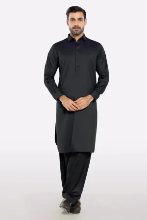 Black Latha Cotton Fabric