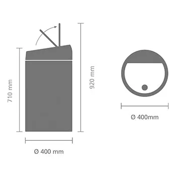 Brabantia Touch Bin 60L