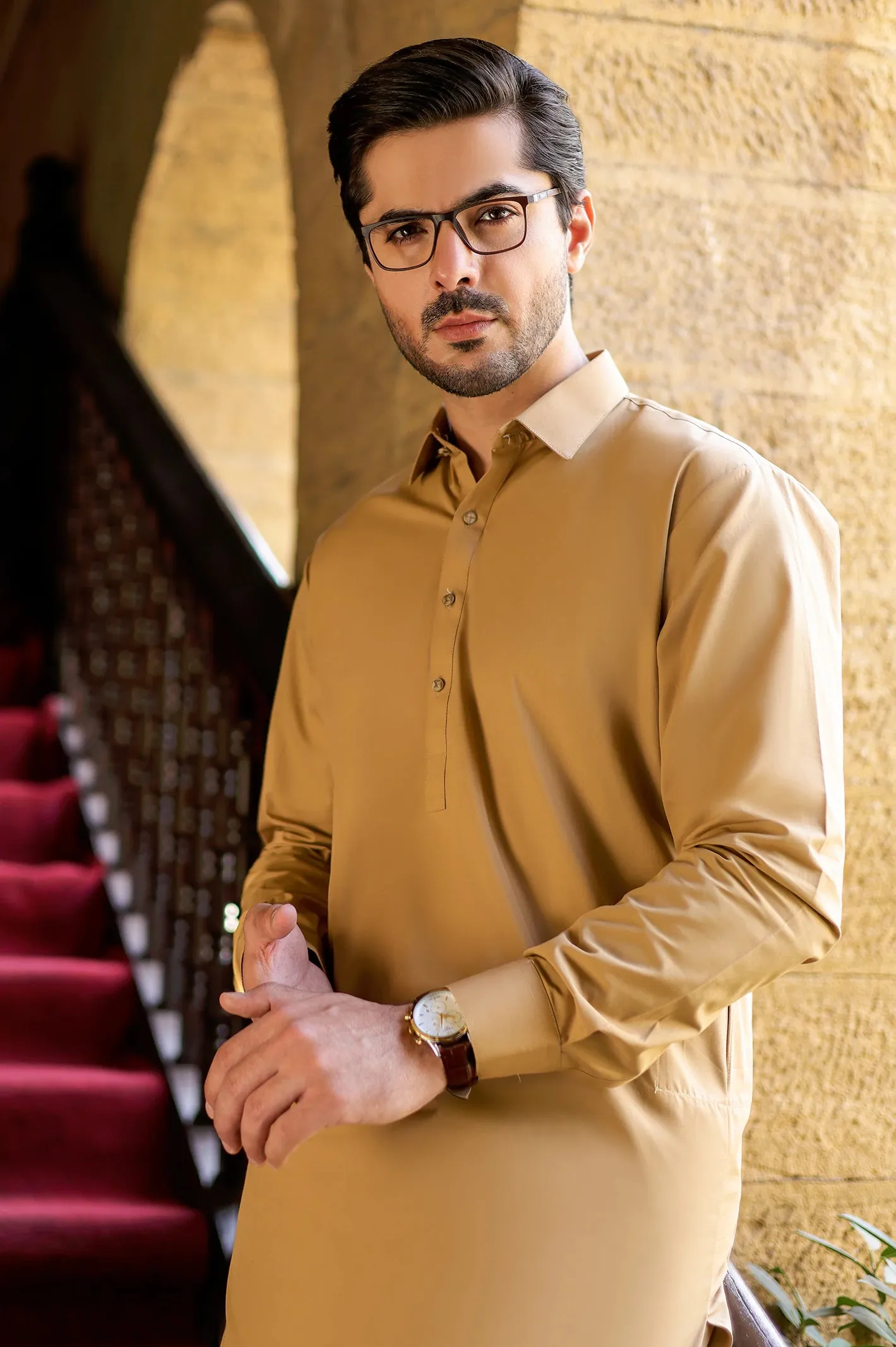 Brown Cotton Fabric