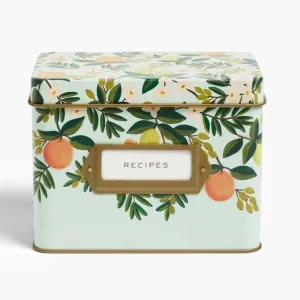 Citrus Floral Recipe Box