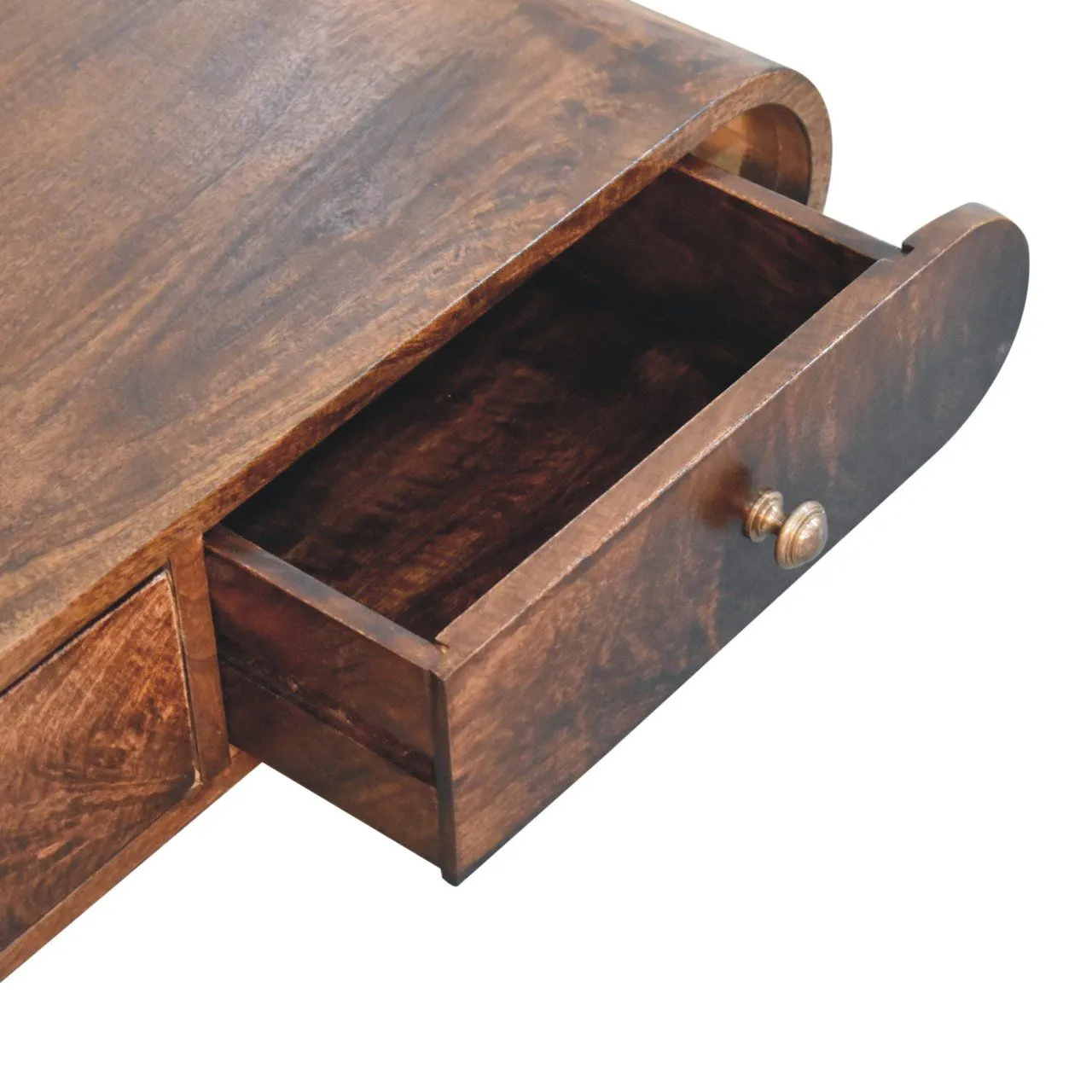 Couch.com Wall Mounted Console Table Walnut, with Storage, Wood Construction, Dark Brown Finish by Couch.com