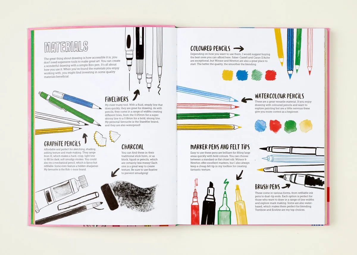 Draw Happy: Easy Prompts to Find joy Through Creativity
