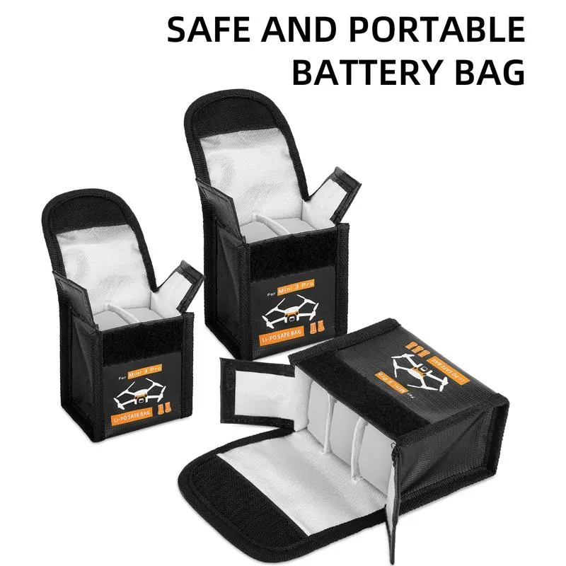 Explosion Proof Battery Bag for Dji Mini 3 Pro - Holds 1 Battery