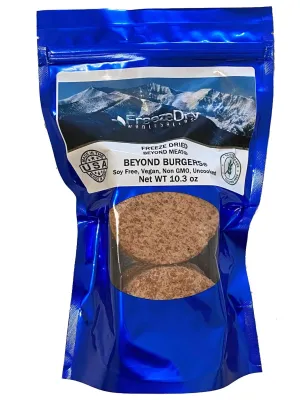 Freeze Dry Wholesalers Freeze-Dried Vegan Beyond Burgers - 6 Patties per Package