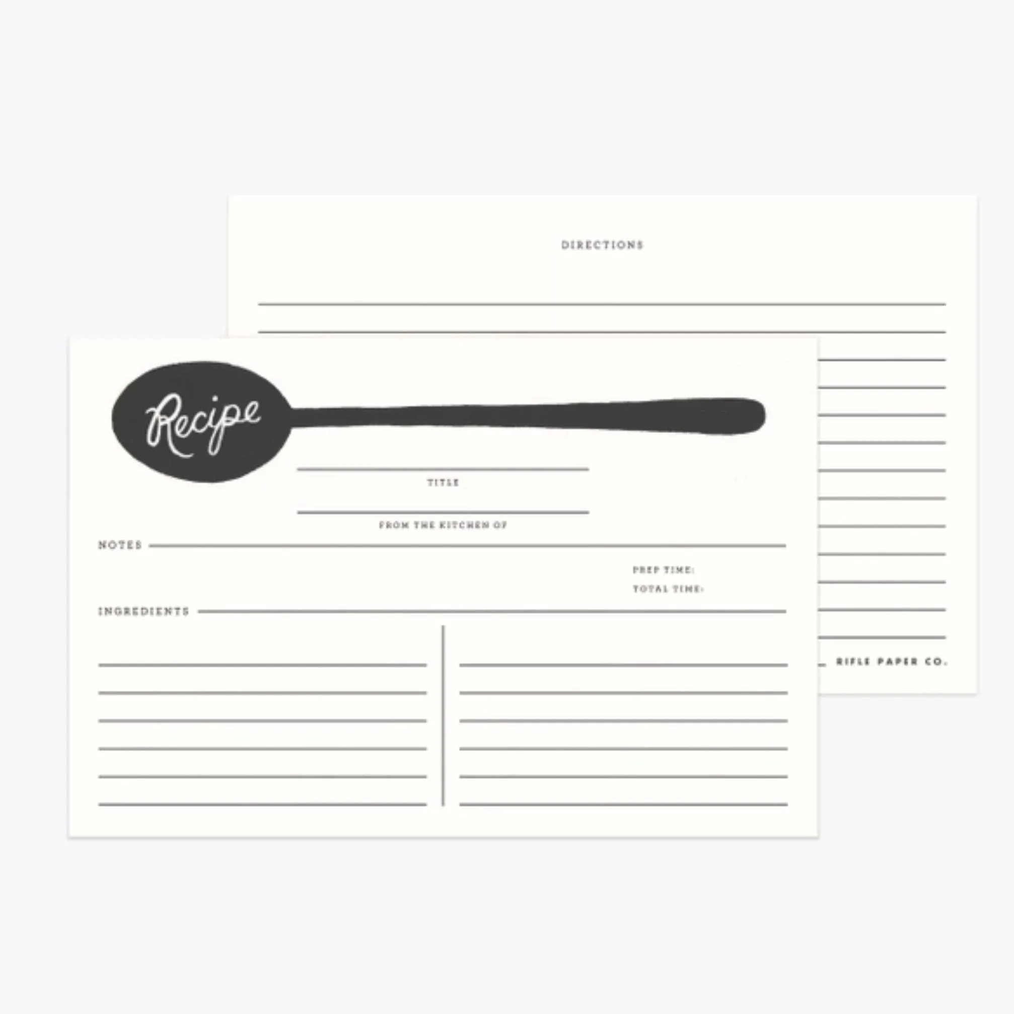 Garden Party Blue Tin Recipe Box