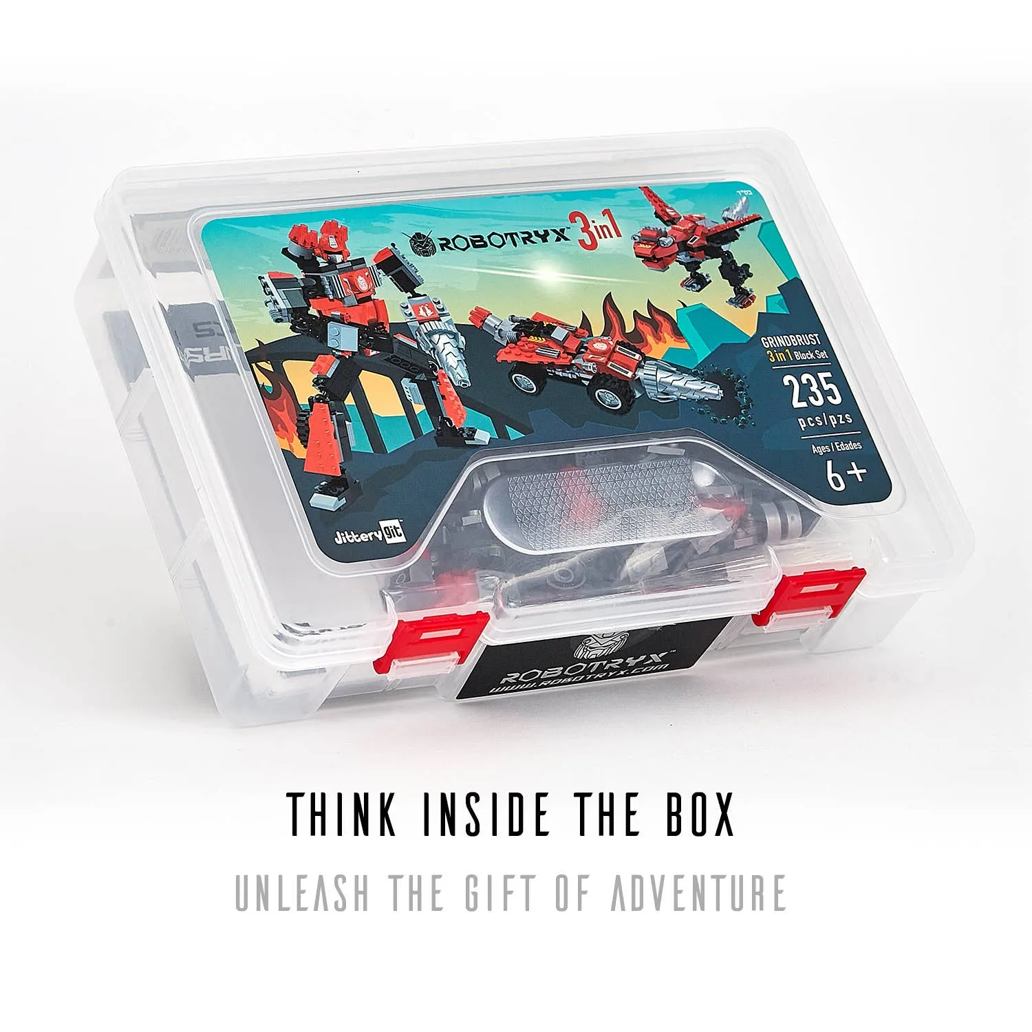 Glow in the Dark Build Your Robot Kit (Red)