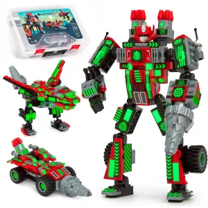 Glow in the Dark Build Your Robot Kit (Red)