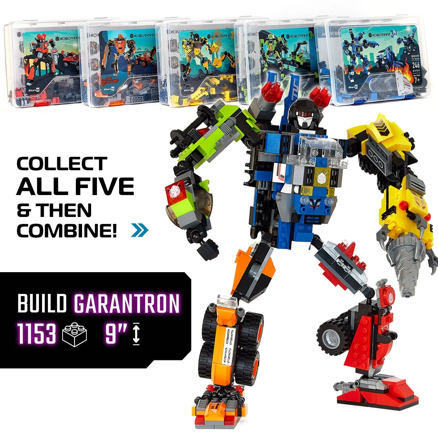 Glow in the Dark Build Your Robot Kit (Red)