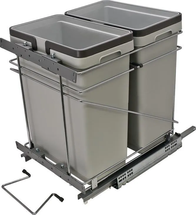 Hafele Waste Bin Pull-Out, Salice Double