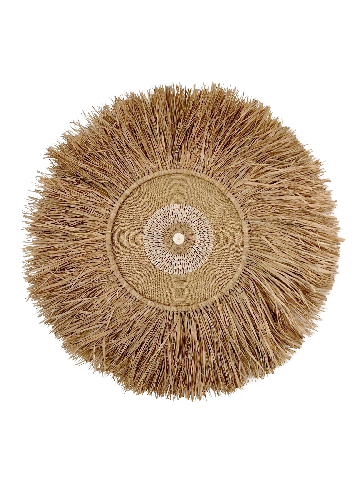 Key Largo Raffia & Shell Wall Hanging
