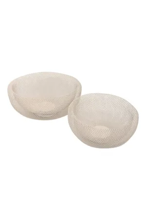 Le Forge Mesh Bowl Set Of 2 Ivory