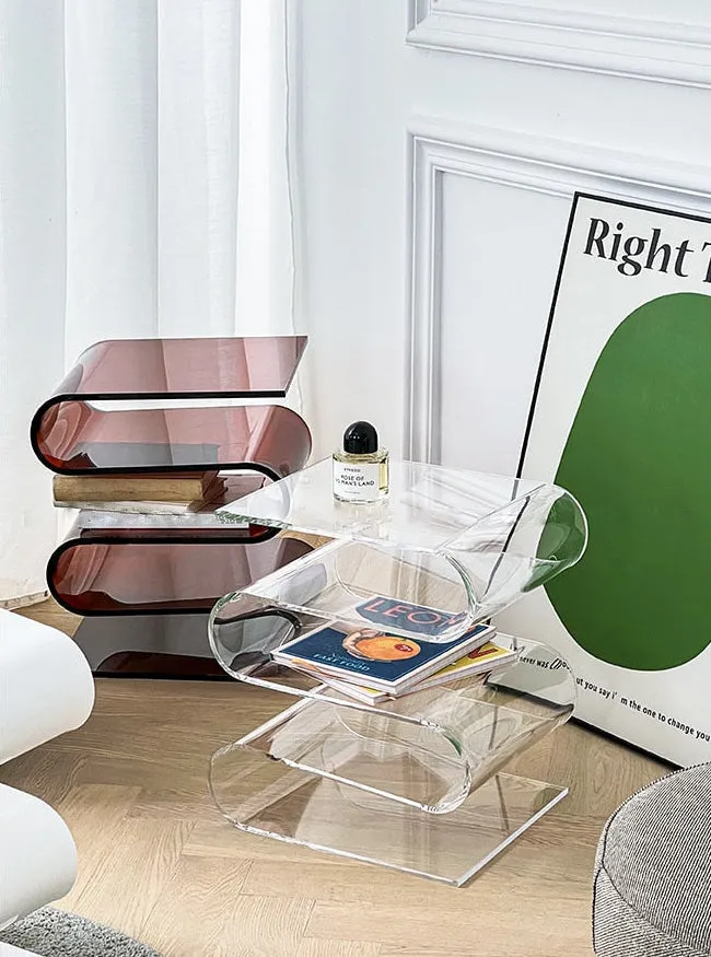 Modern Wave Rack Side Table