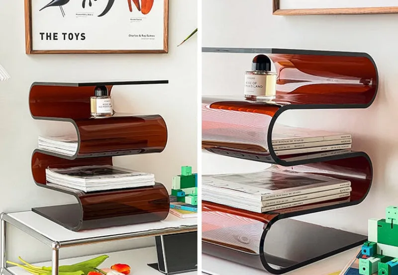 Modern Wave Rack Side Table