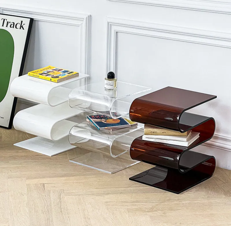 Modern Wave Rack Side Table