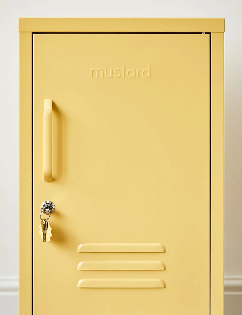 Mustard Made Right Hand Opening Shorty Locker in Butter Yellow