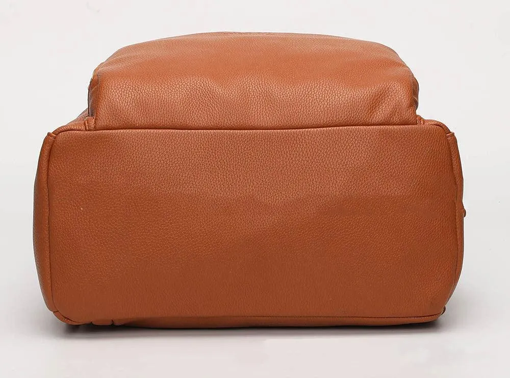 New Pu Mommy Bag Large Capacity Single And Double Shoulders Can Carry Mother And Baby Bag