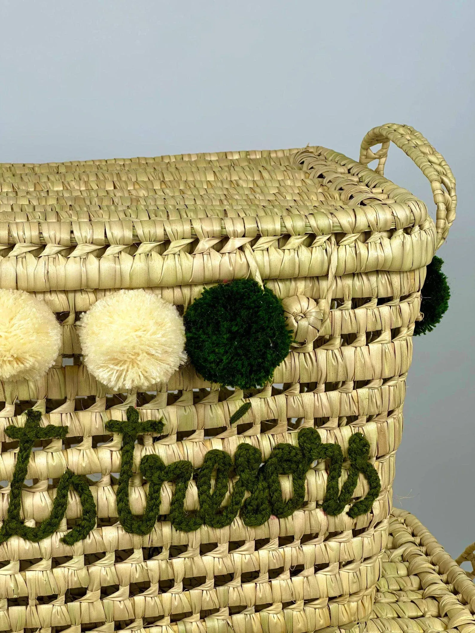 Personalized toy trunk , Wicker storage chest.: - Large: 60x40x33 cm