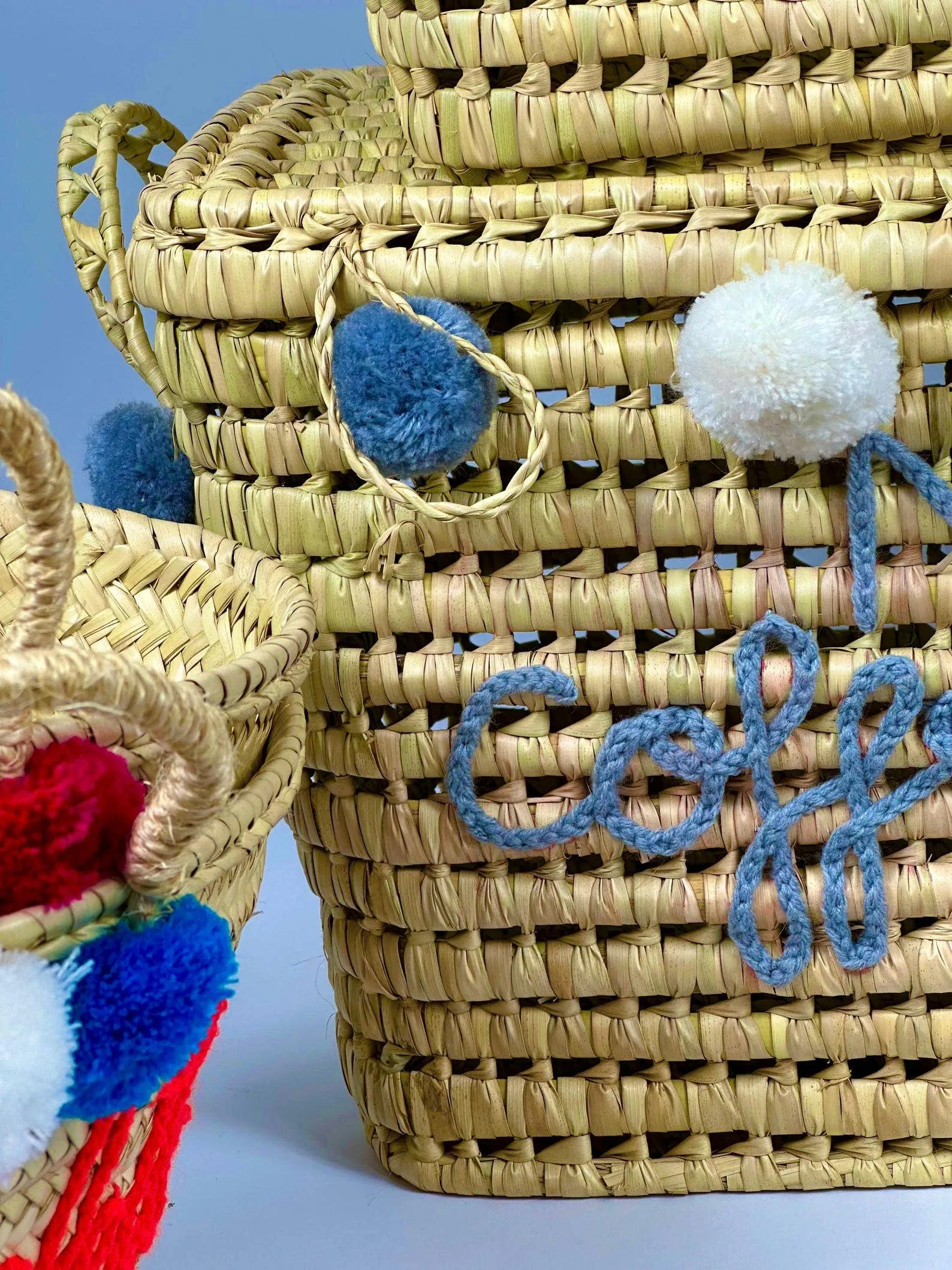 Personalized toy trunk , Wicker storage chest.: - Large: 60x40x33 cm