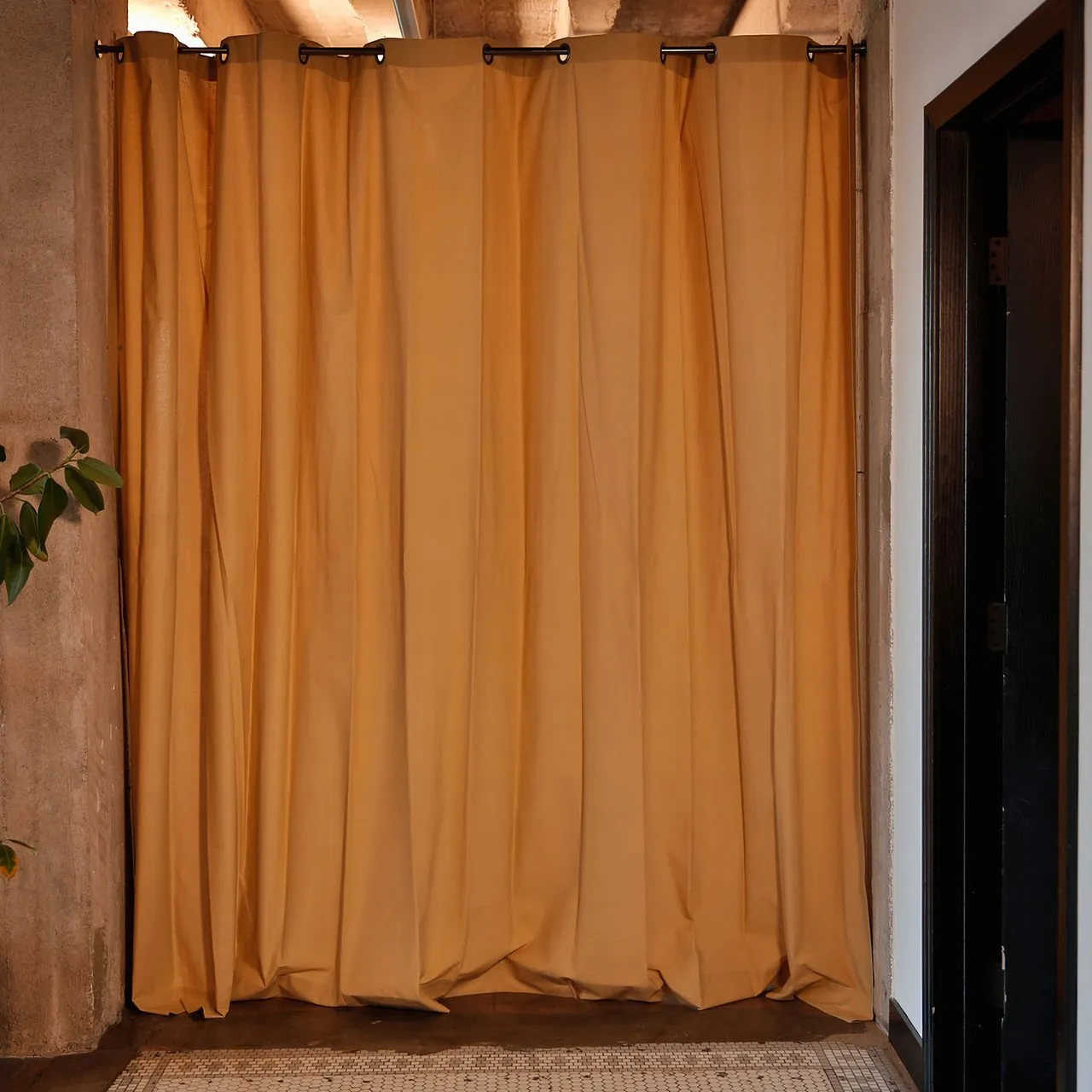 RoomDividersNow Muslin Tension Rod Room Divider Kit - X-Large B, 9ft Tall x 9ft 6in - 10ft