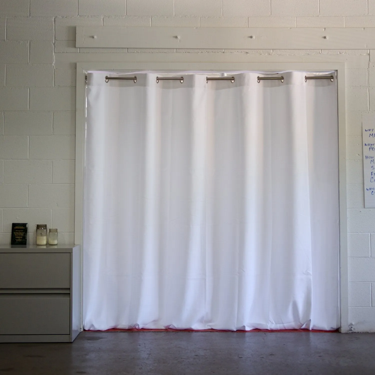 Room/Dividers/Now Tension Rod Room Divider Kit - XX-Large B, 9ft Tall x 10ft - 12ft 6in