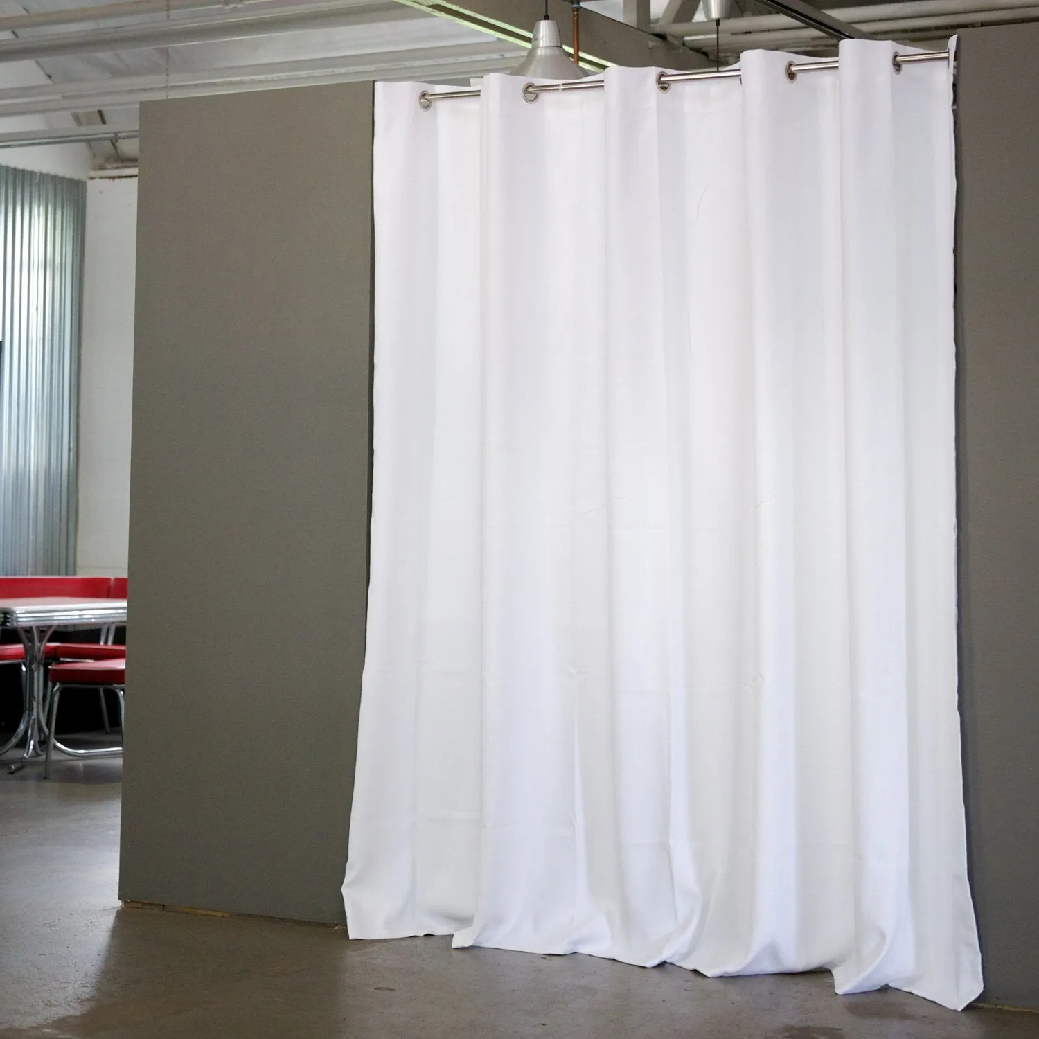 Room/Dividers/Now Tension Rod Room Divider Kit - XX-Large B, 9ft Tall x 10ft - 12ft 6in