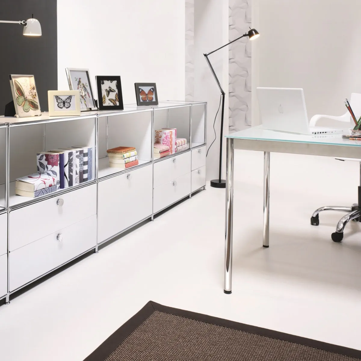 System4 Drawer Unit with 2 Drawers, 41 x 76 x 60 cm, Black