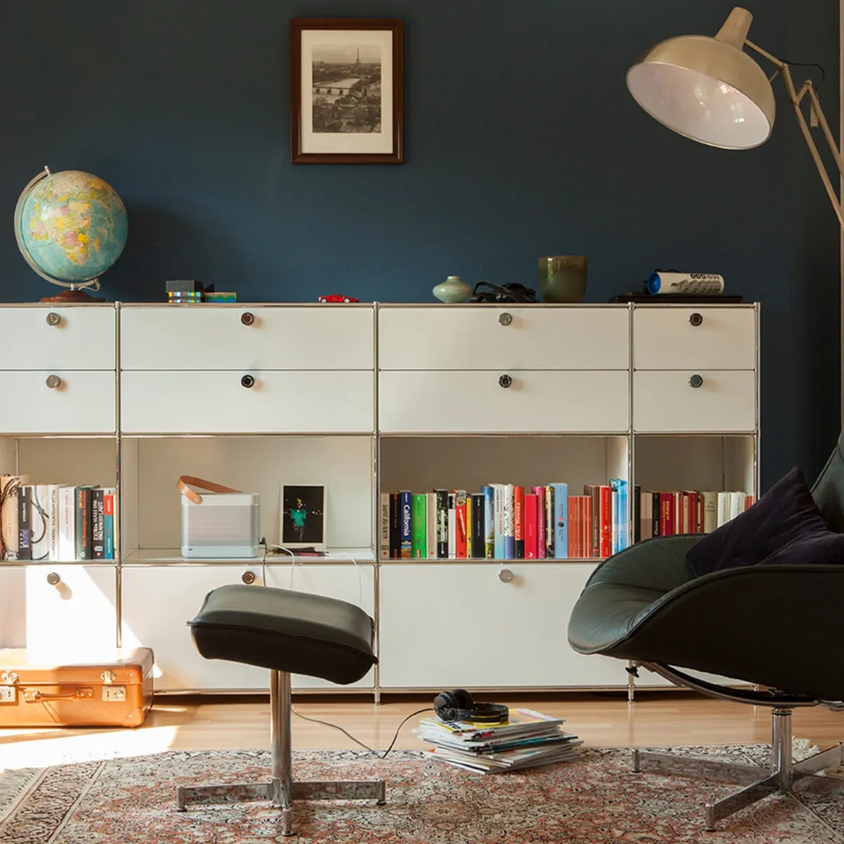 System4 Sideboard with Drawers, 153 x 80 x 40 cm, Black