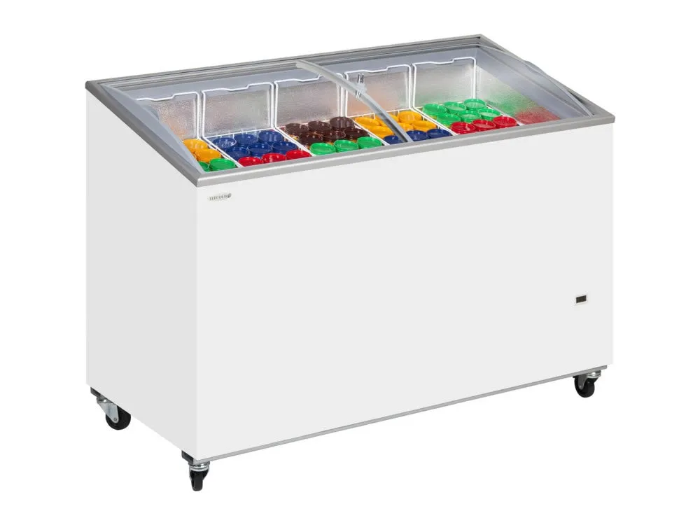 Tefcold IC-SCEB Range Sliding Curved Glass Lid Chest Freezer