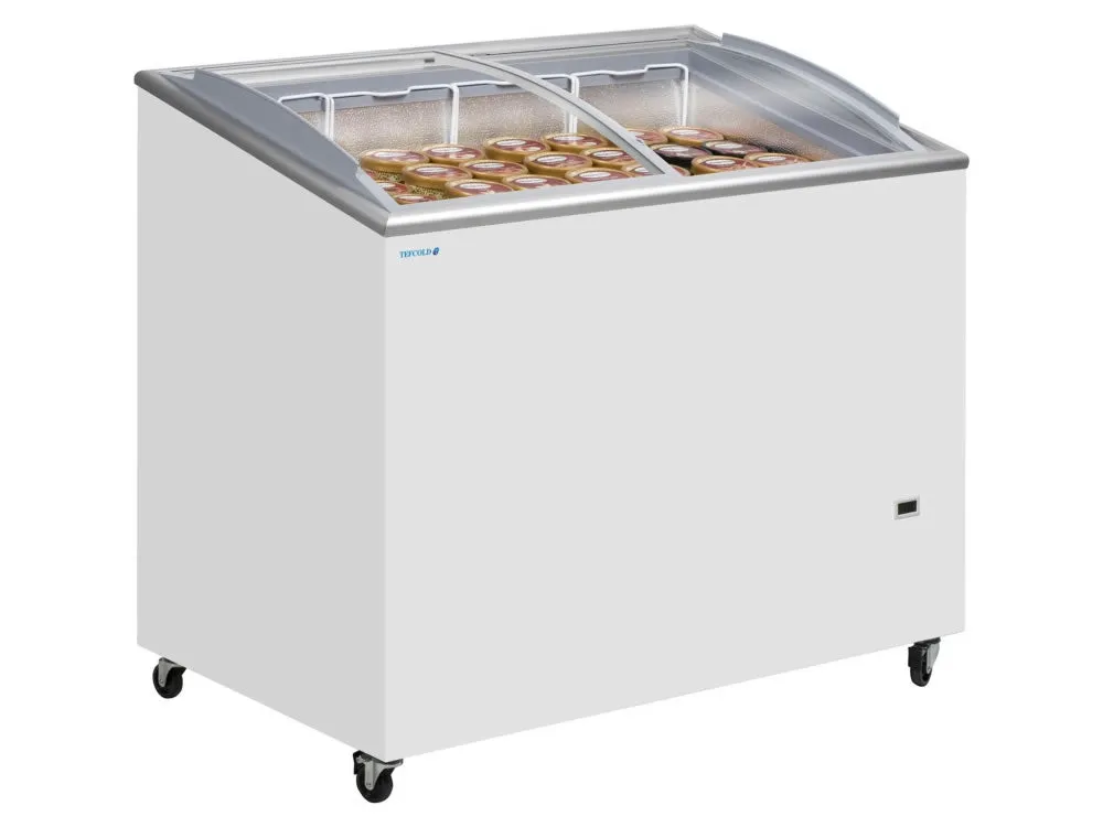 Tefcold IC-SCEB Range Sliding Curved Glass Lid Chest Freezer