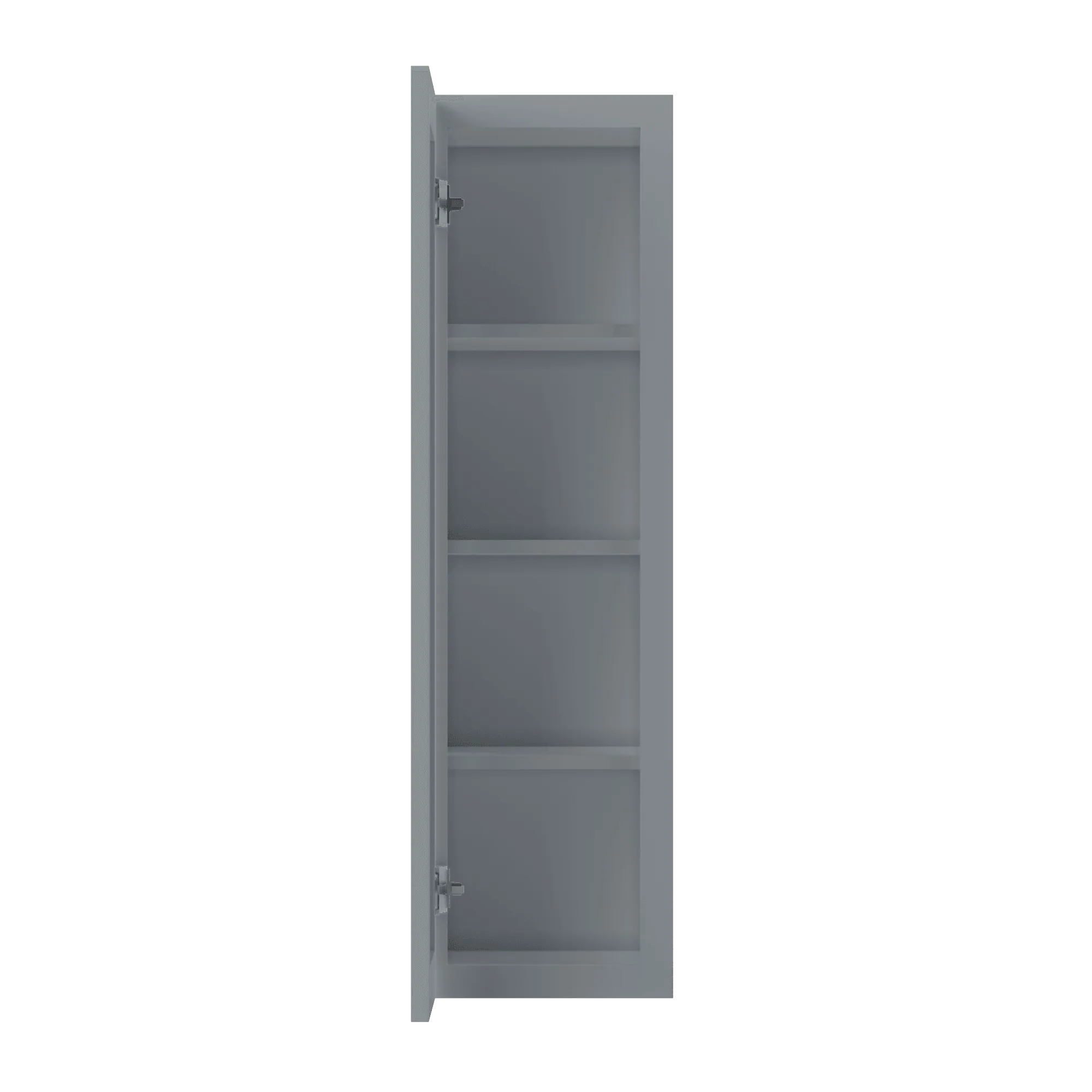 Wall Kitchen Cabinet W1242 Colonial Gray LessCare 12 in. width 42 in. height 12 in. depth
