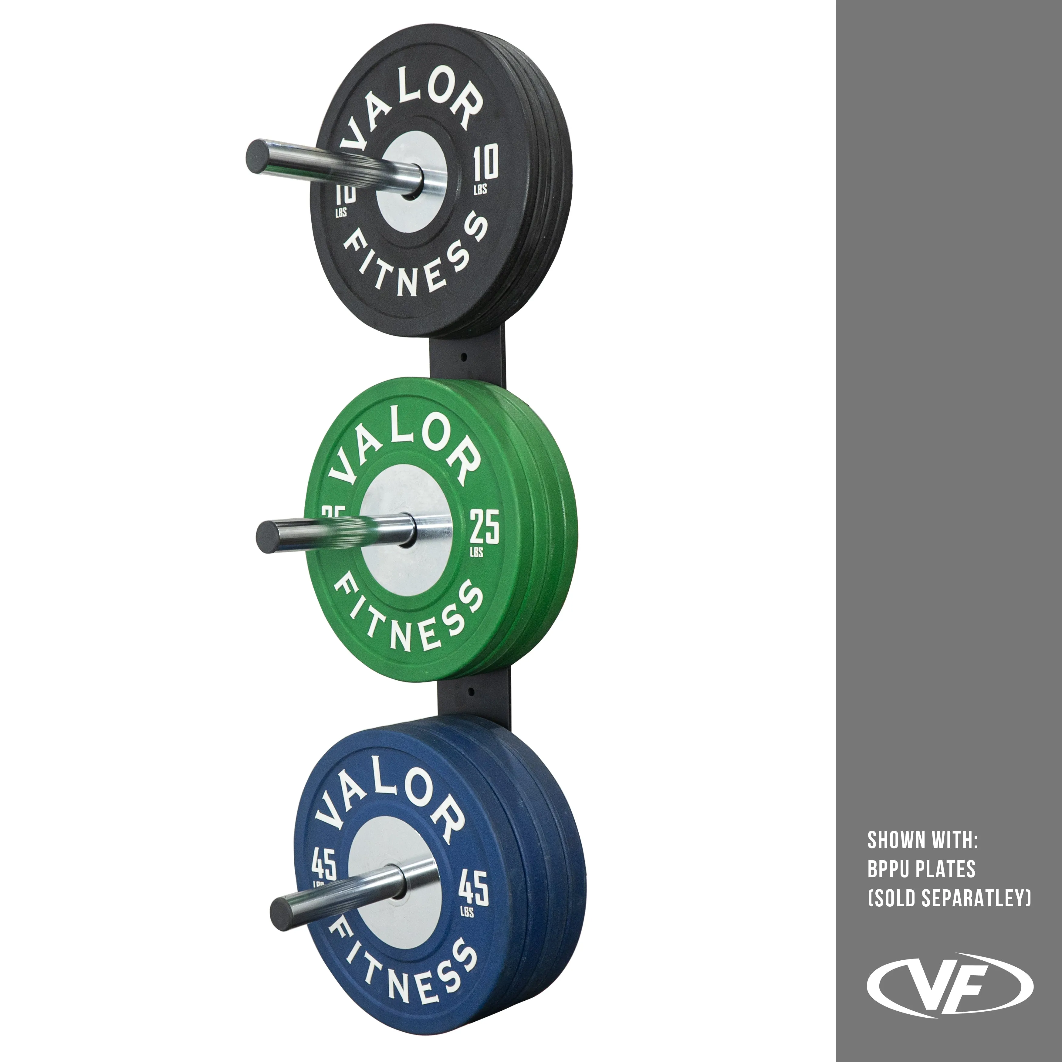 Wall Mounted 3 Peg Olympic Plate Storage